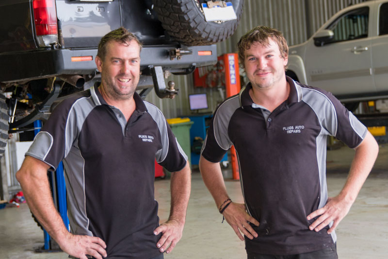 Plug's Auto Repairs mechanics in the Armadale workshop
